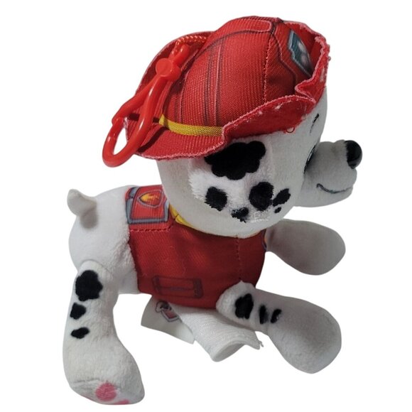 Paw Patrol Marshall Backpack Clip Zipper Pouch Keychain Plush Stuffed Animal - Picture 4 of 7